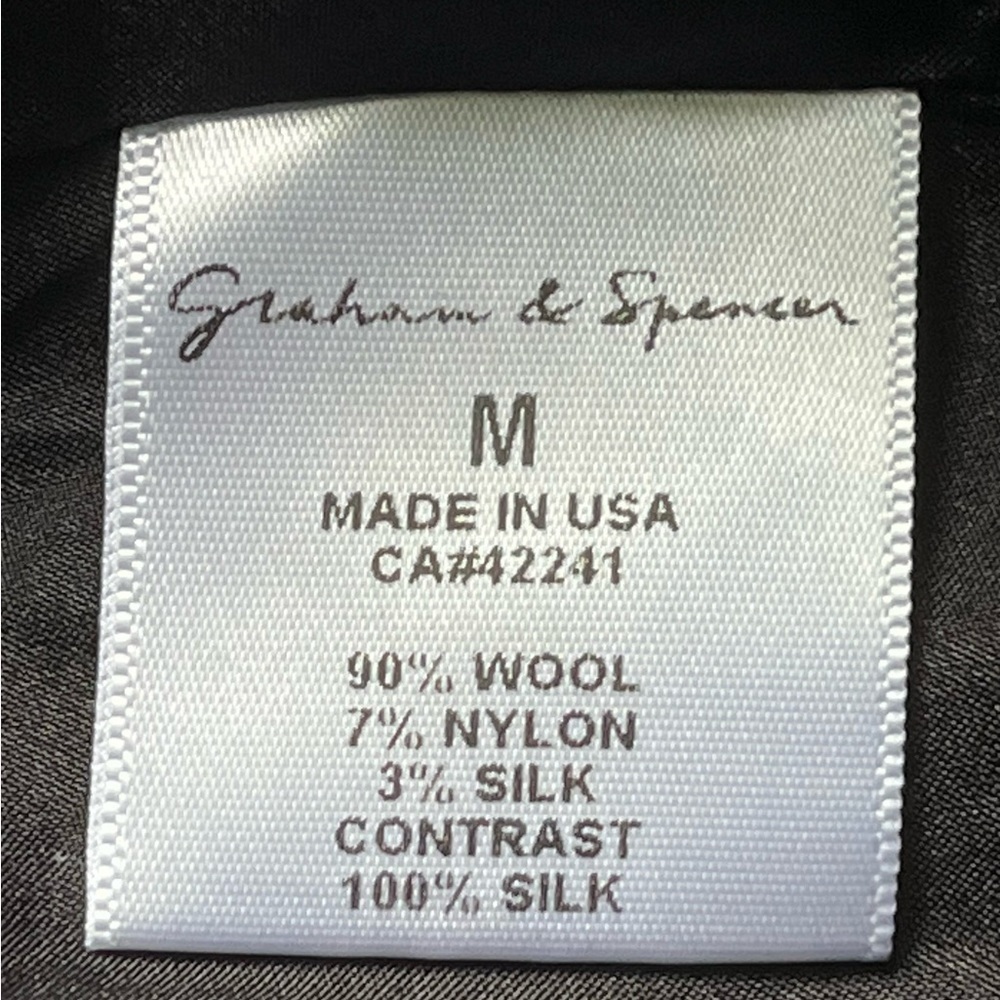 Graham & Spencer Stunning wool silk blend designer classic little black dress - Picture 8 of 8